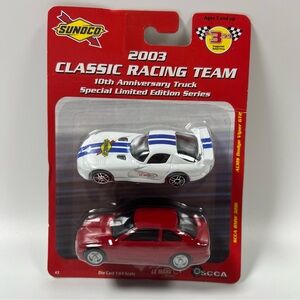 VINTAGE NIP Maisto Sunoco 2003 10th Anniversary Racing Team Die-Cast Car Set